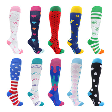 Pattern Graduated Compression Socks - 20-30mmHg - (15 Styles)